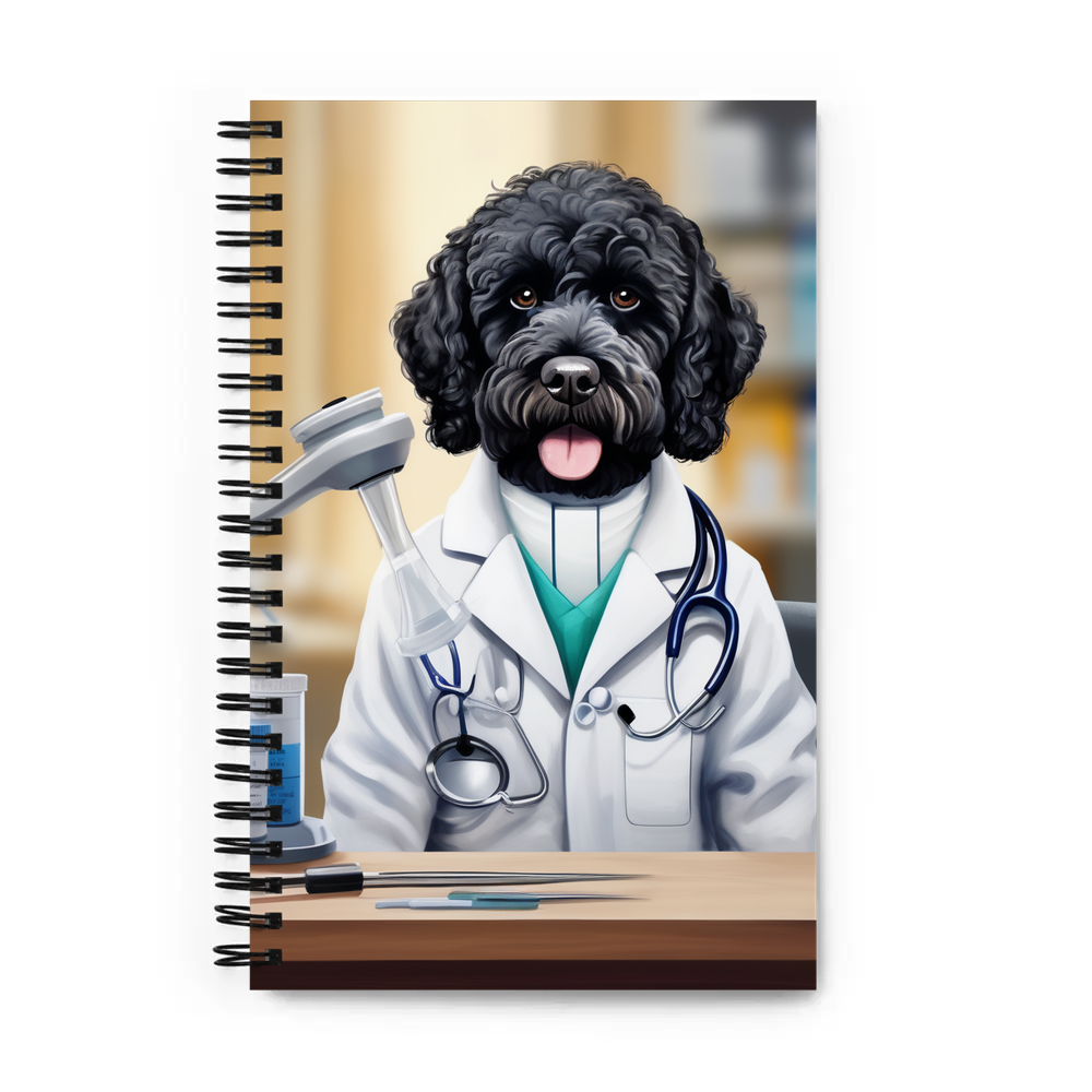 PugMug Custom Portuguese Water Dog Spiral Notebook