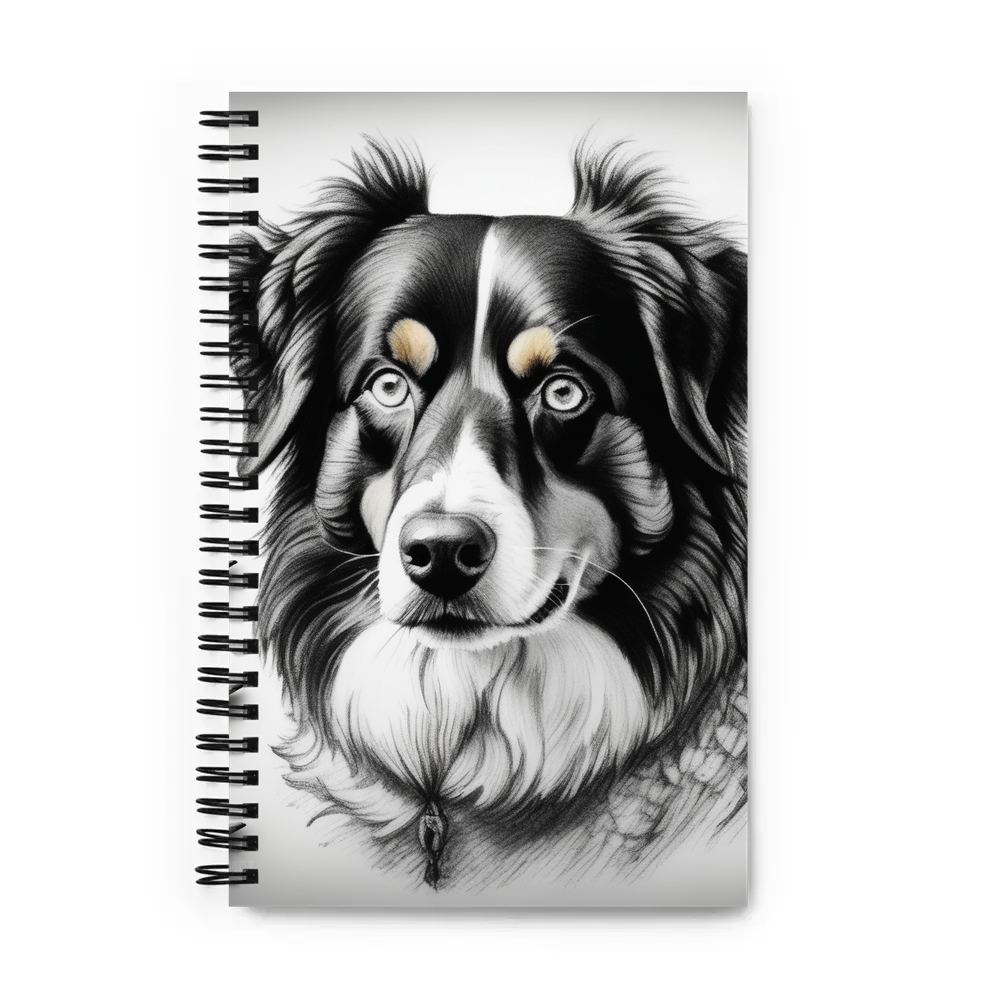 PugMug Custom Miniature American Shepherd Spiral Notebook