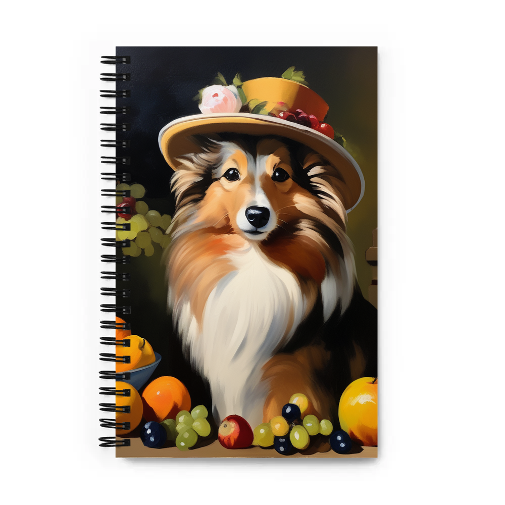 PugMug Custom Shetland Sheepdog Spiral Notebook