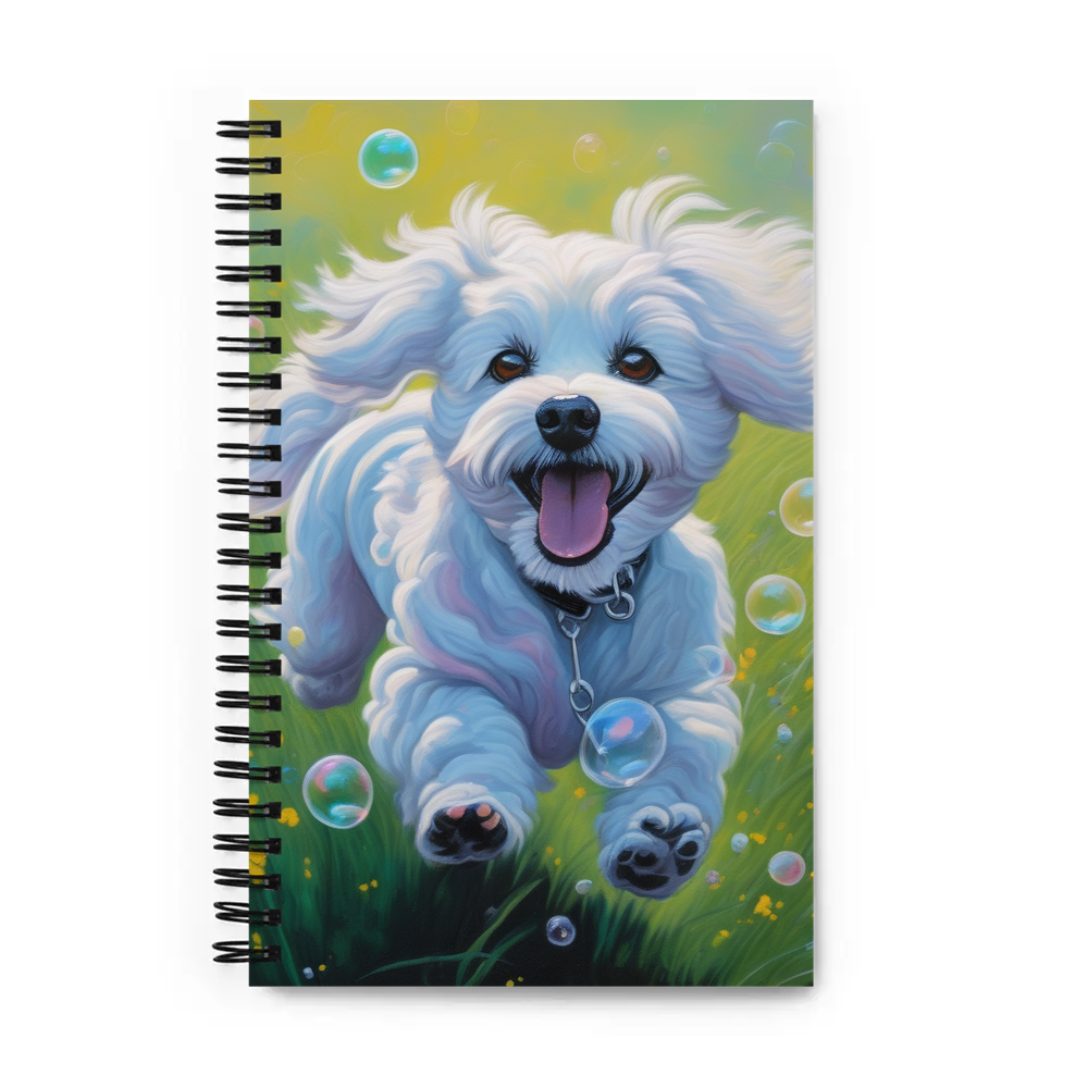 PugMug Custom Bichons Frise Spiral Notebook