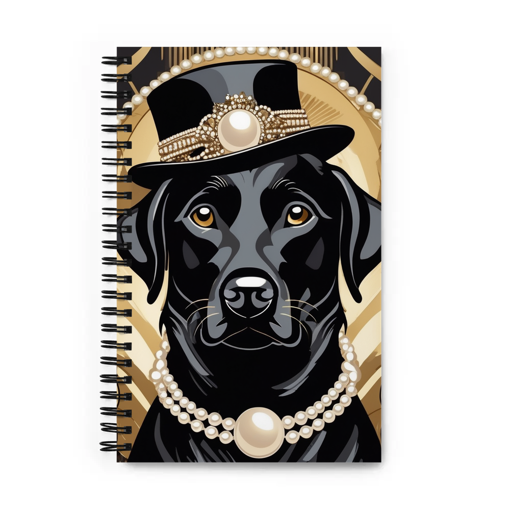 PugMug Custom Black Labrador Retriever Spiral Notebook