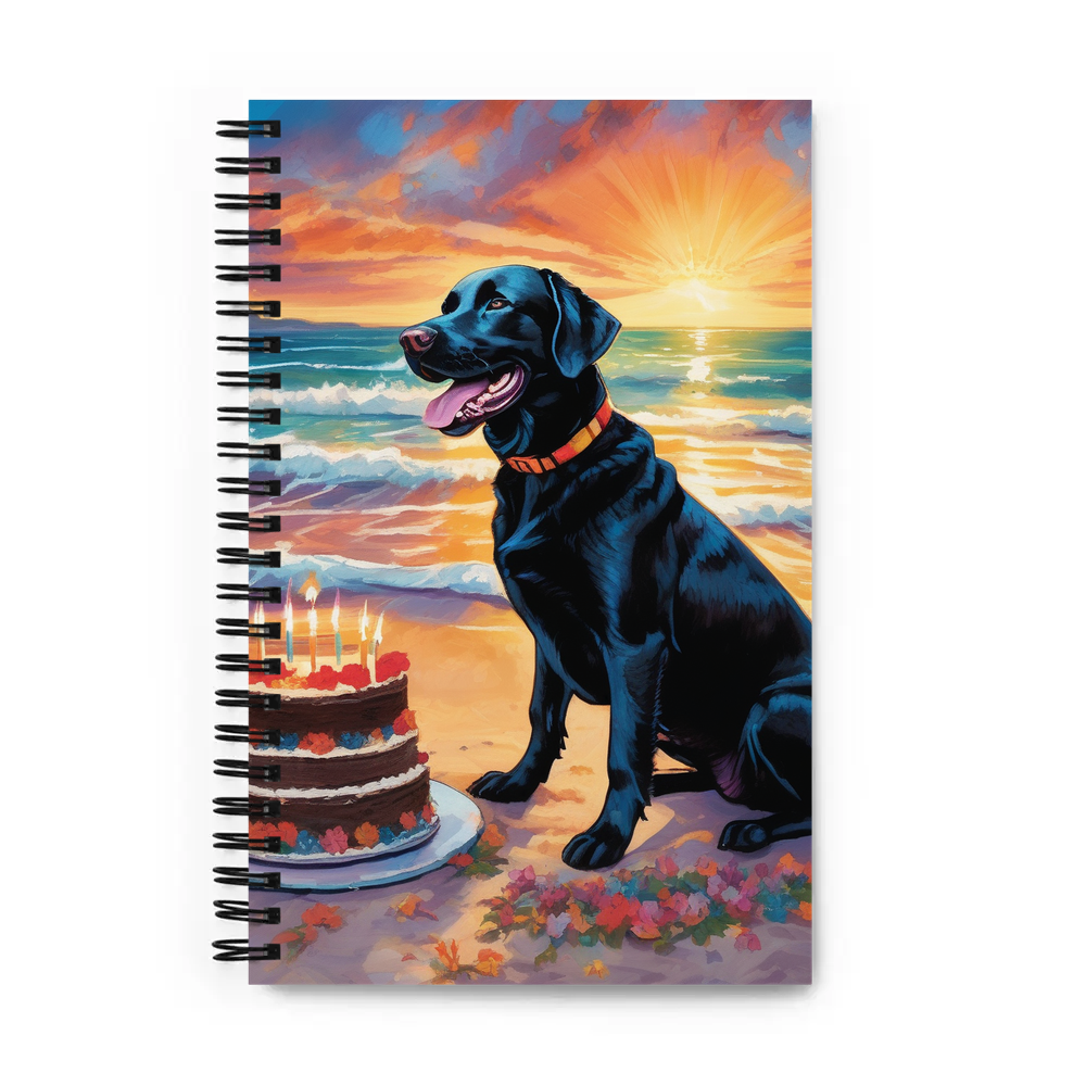PugMug Custom Black Labrador Retriever Spiral Notebook