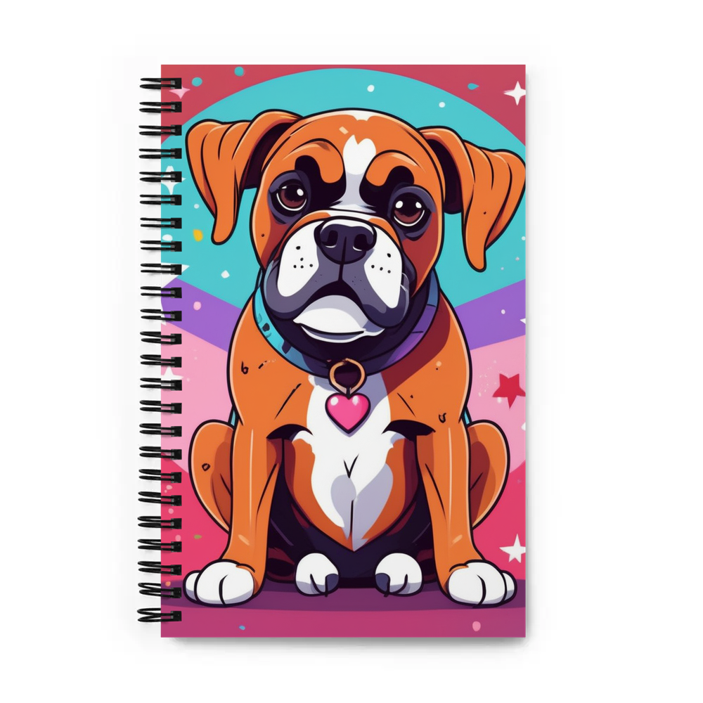 PugMug Custom Boxer Dog Spiral Notebook