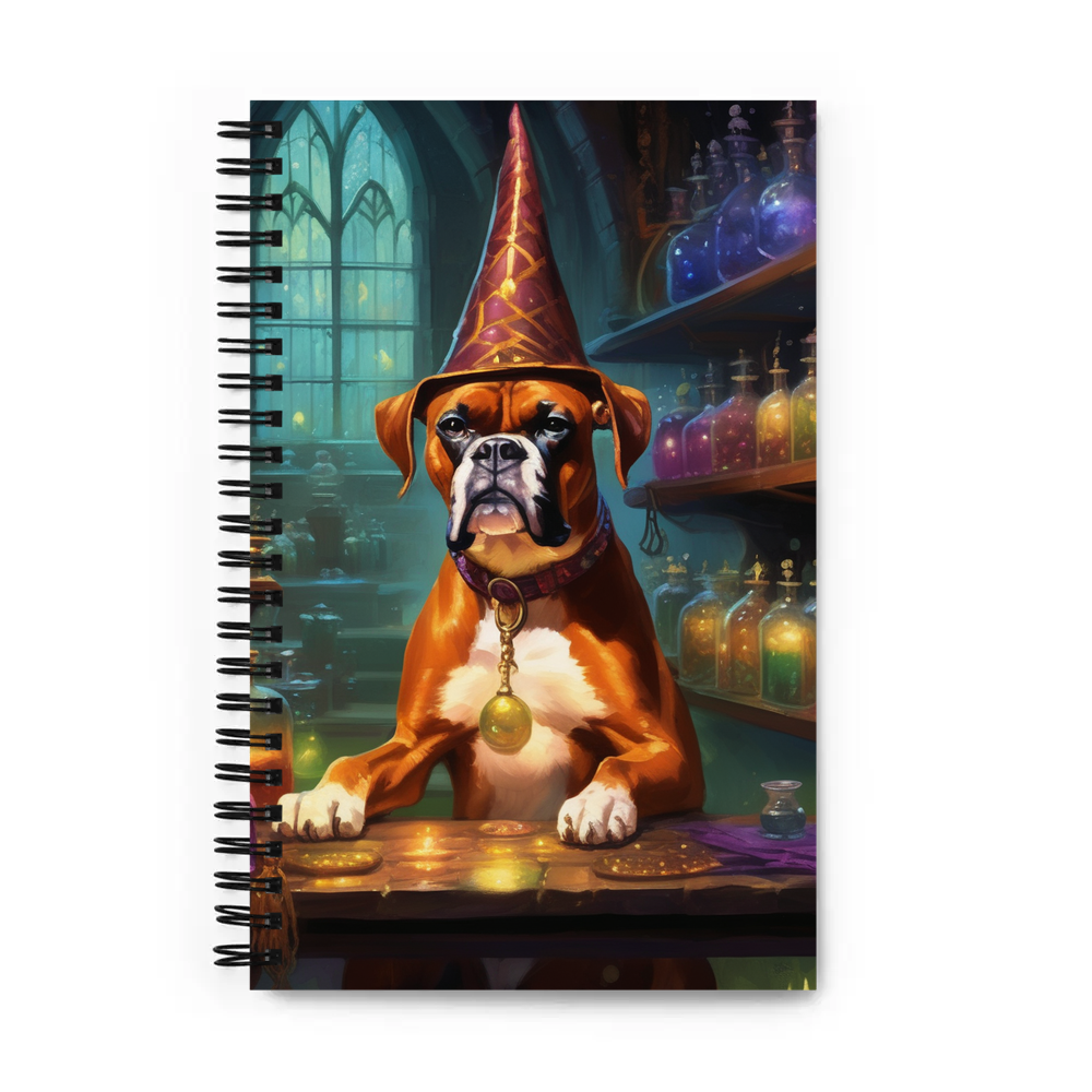 PugMug Custom Boxer Dog Spiral Notebook