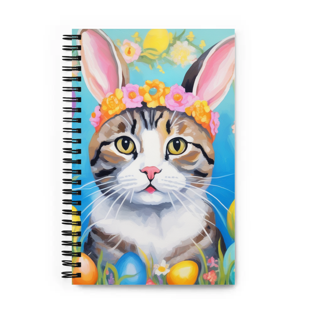 PugMug Custom Tabby Scottish Fold Cat Spiral Notebook