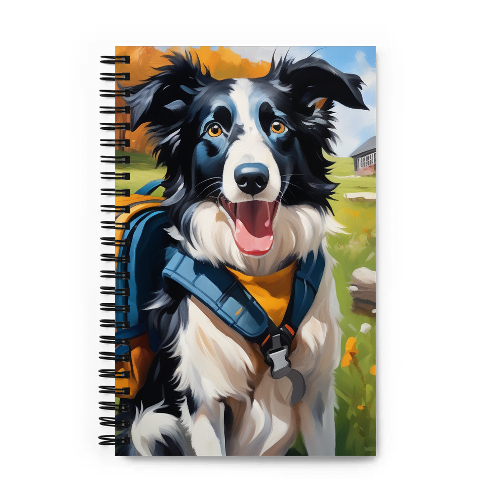 PugMug Custom Border Collie Spiral Notebook