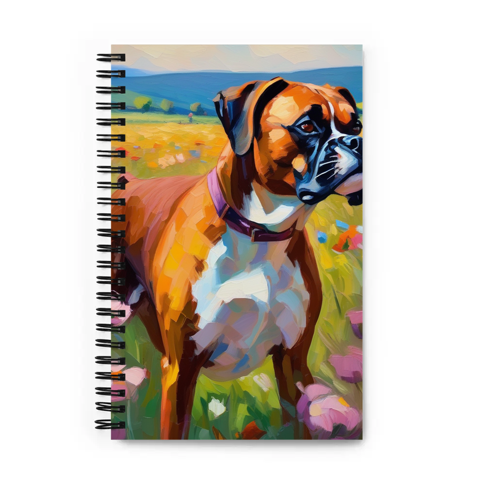 PugMug Custom Boxer Dog Spiral Notebook