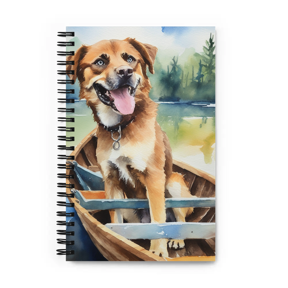 PugMug Custom Blue Spiral Notebook