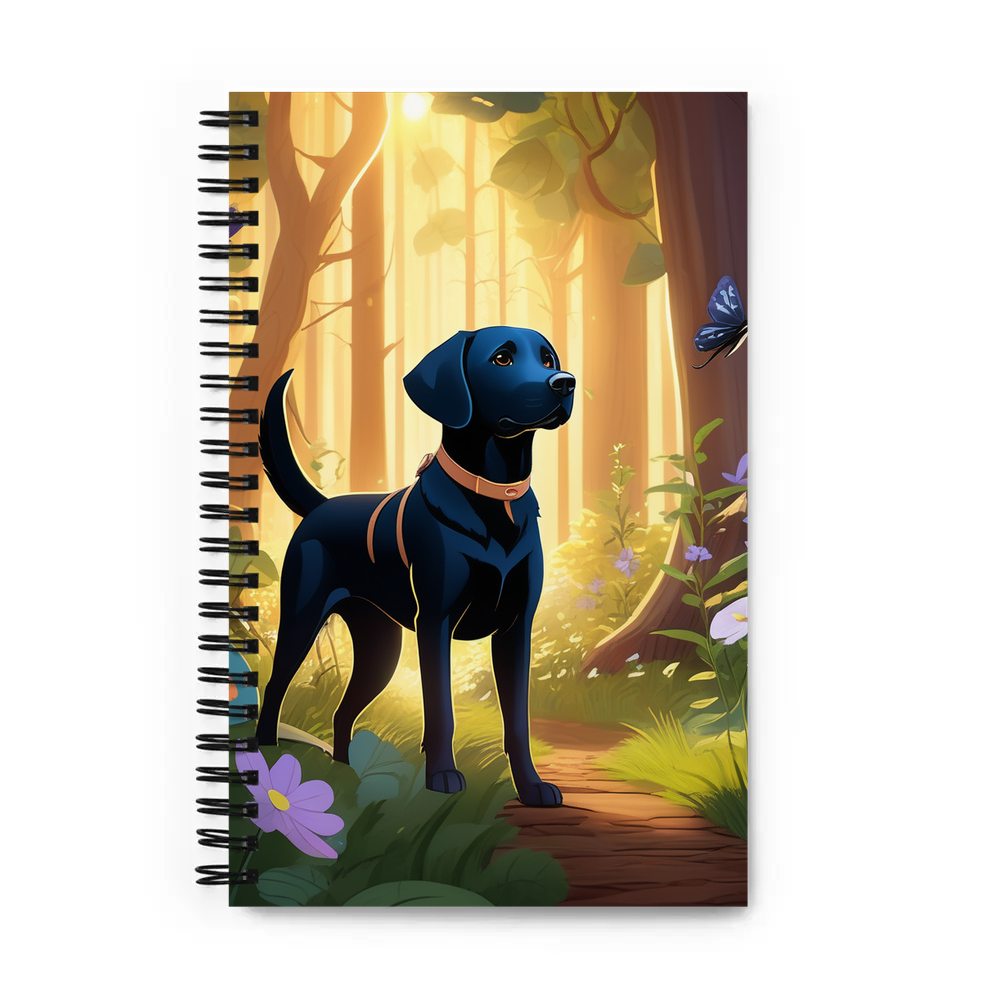 PugMug Custom Black Labrador Retriever Spiral Notebook