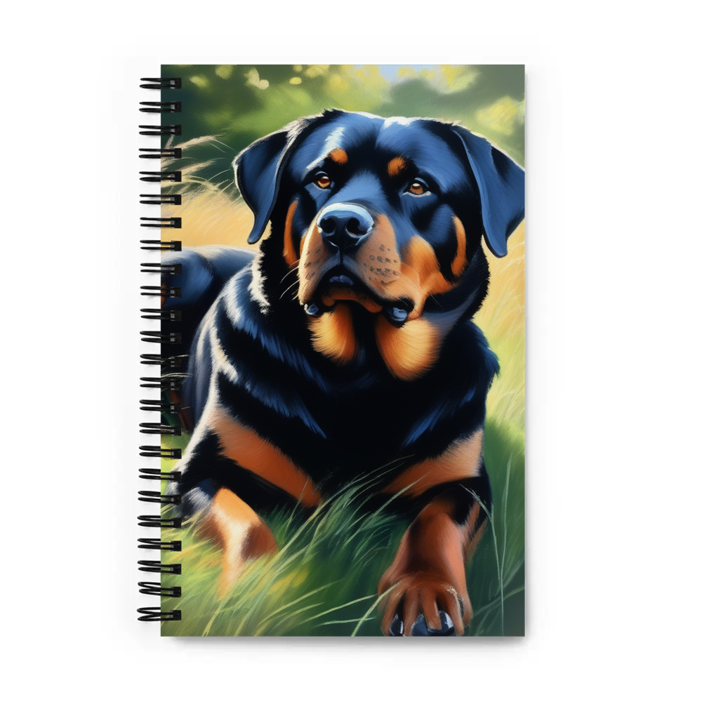 PugMug Custom Rottweiler Spiral Notebook