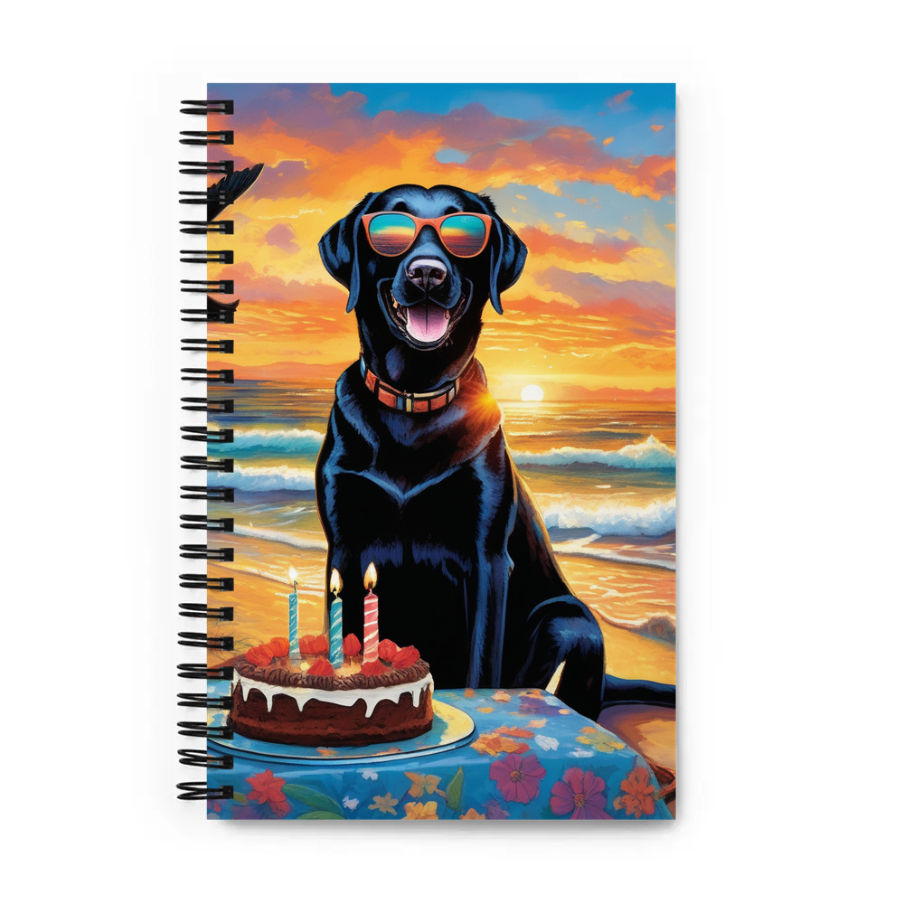 PugMug Custom Black Labrador Retriever Spiral Notebook