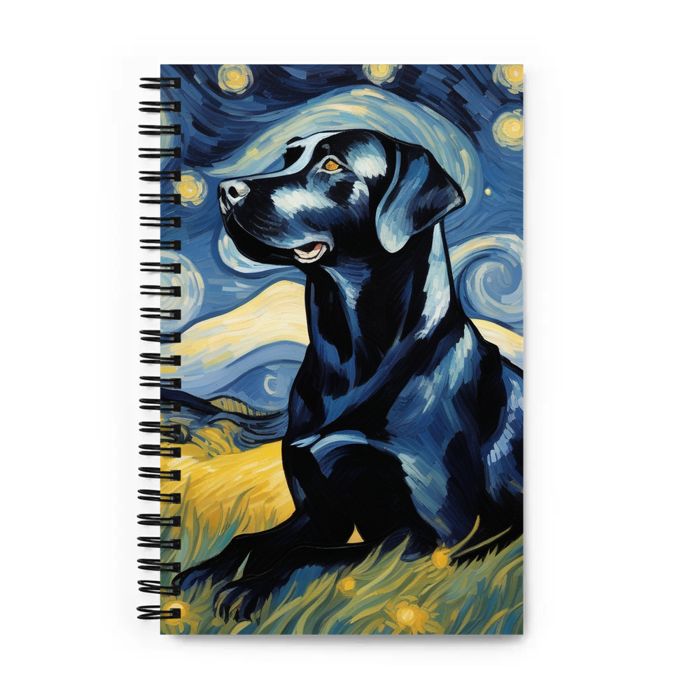 PugMug Custom Black Labrador Retriever Spiral Notebook
