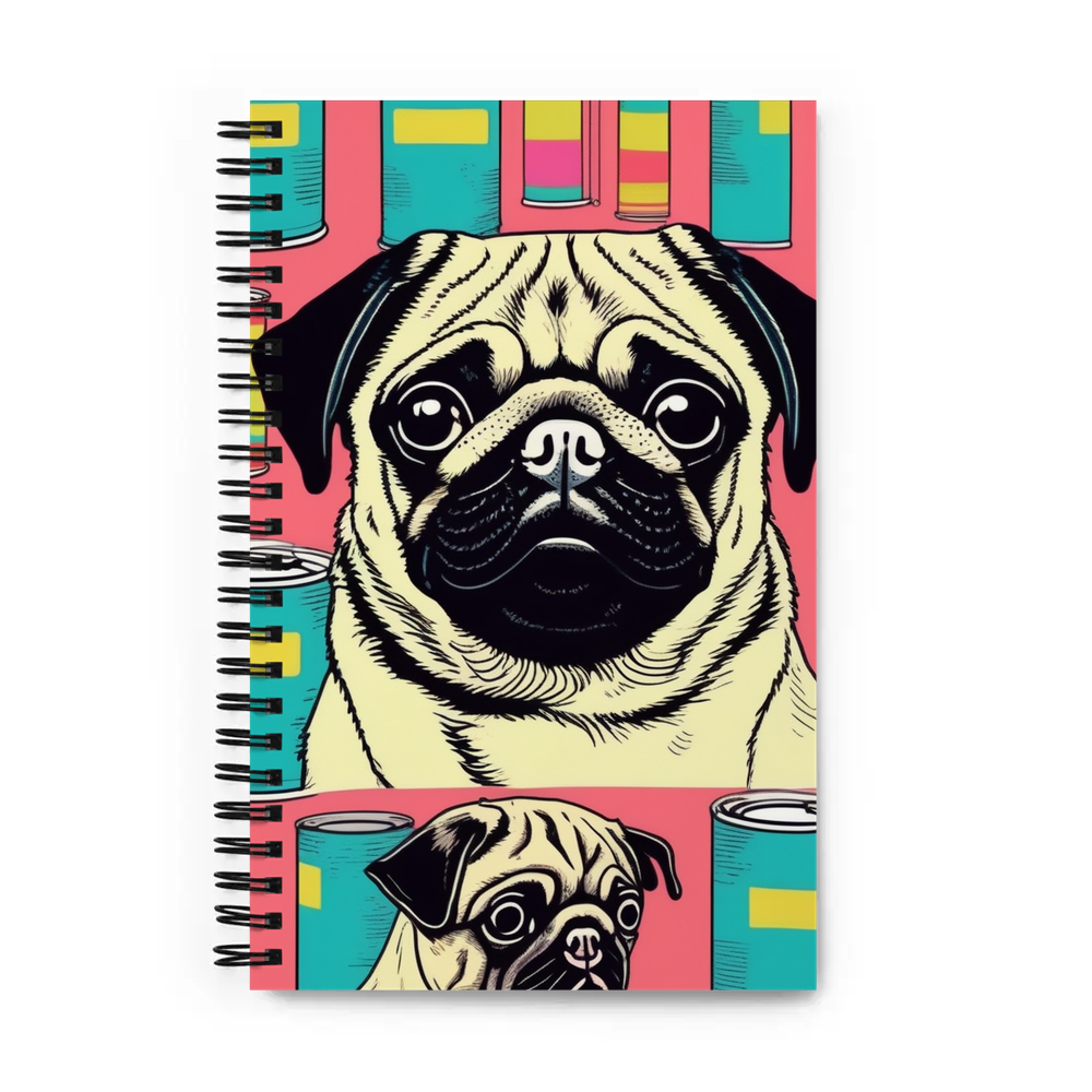 PugMug Custom Pug Spiral Notebook