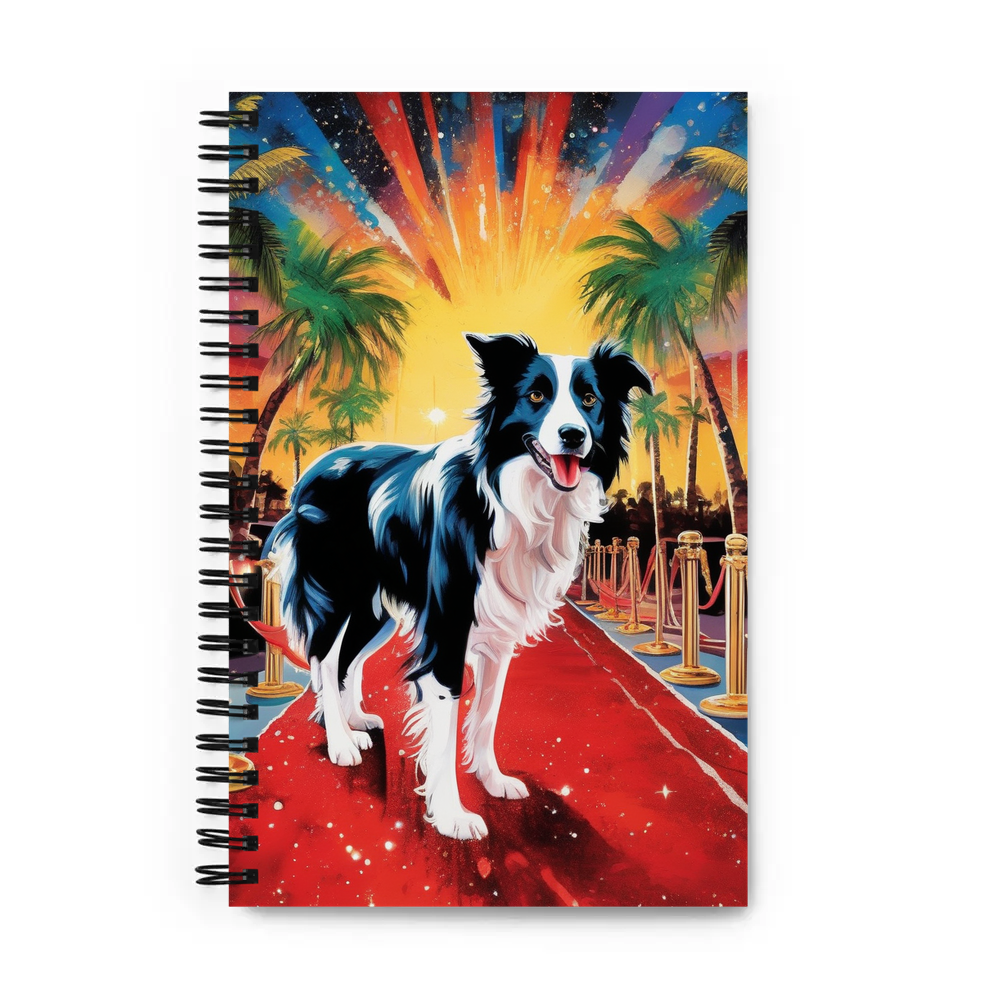 PugMug Custom Border Collie Spiral Notebook