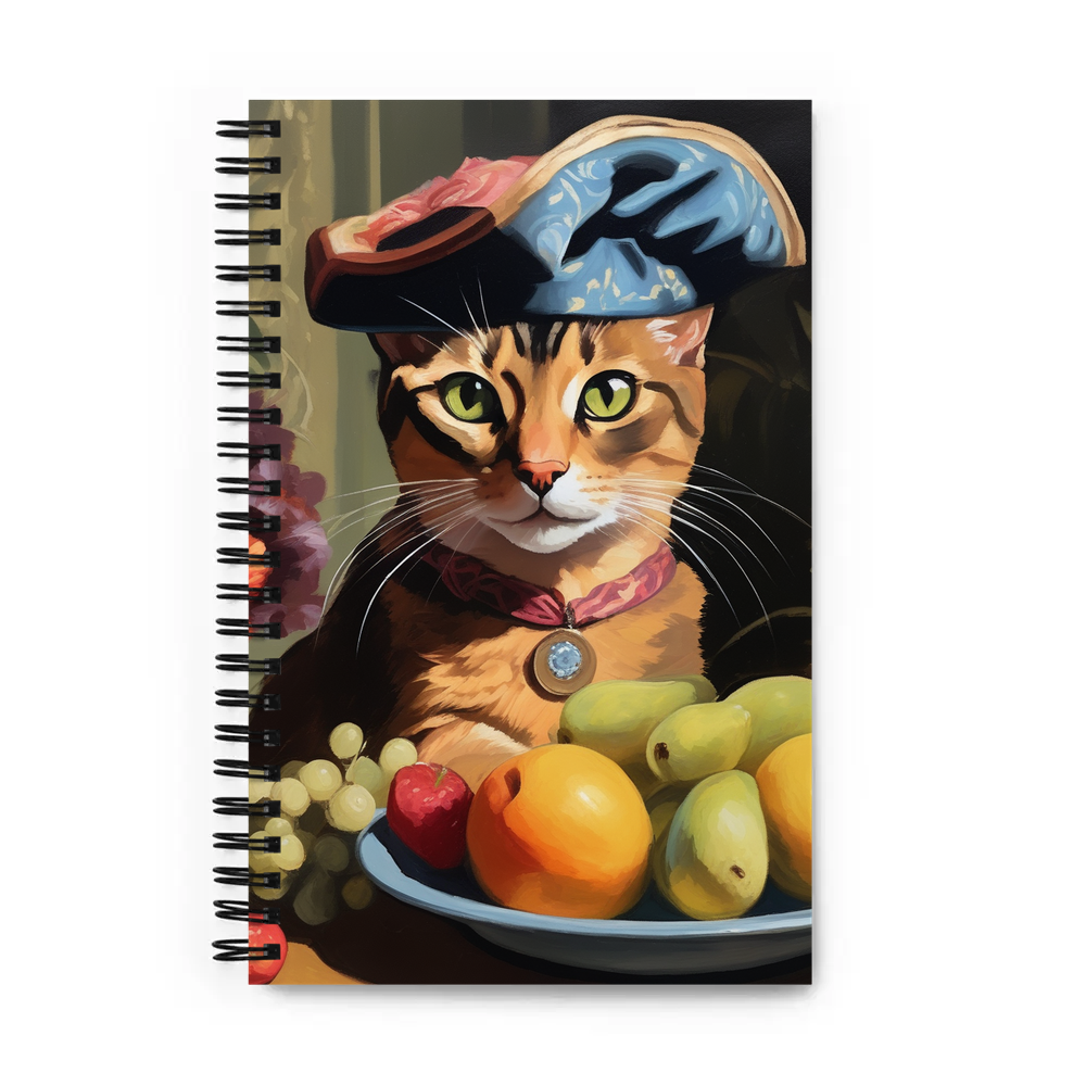 PugMug Custom Tabby Abyssinian Cat Spiral Notebook