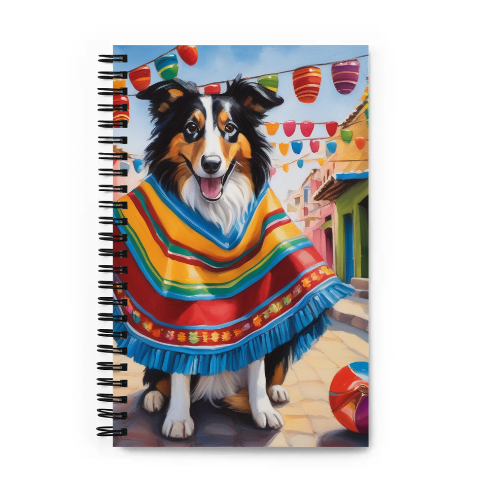 PugMug Custom Collie Spiral Notebook
