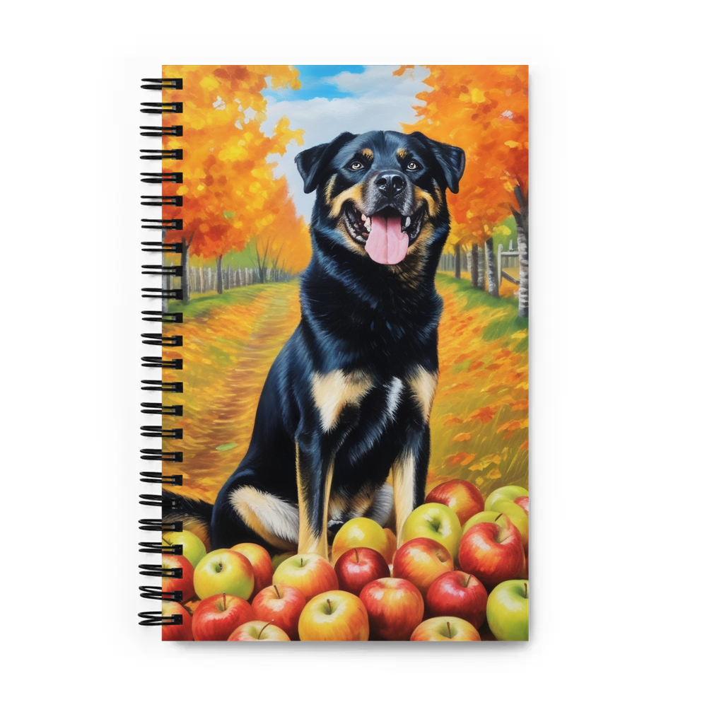PugMug Custom Blue Spiral Notebook
