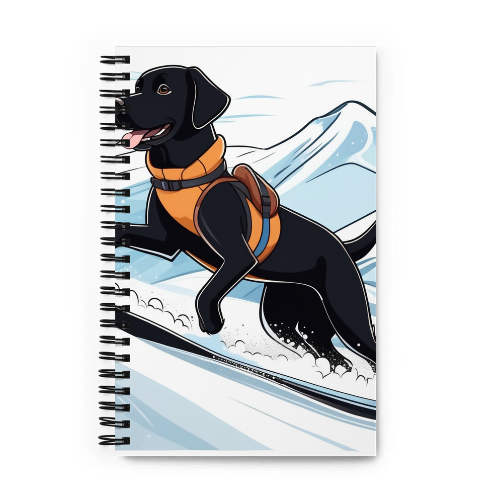 PugMug Custom Black Labrador Retriever Spiral Notebook