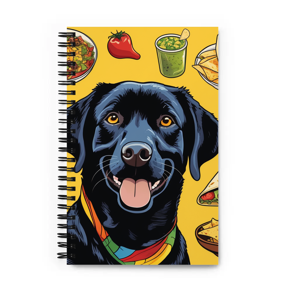 PugMug Custom Black Labrador Retriever Spiral Notebook