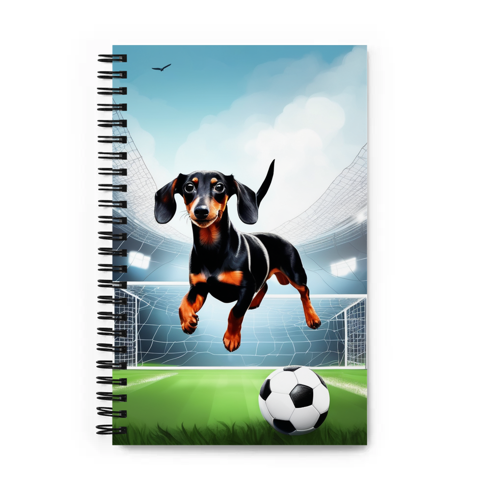 PugMug Custom Black Dachshund Spiral Notebook