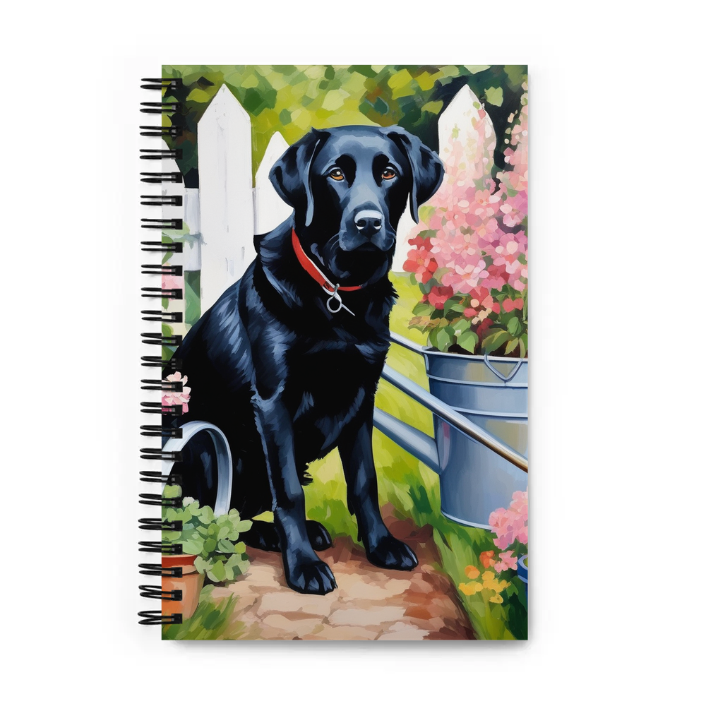PugMug Custom Black Labrador Retriever Spiral Notebook