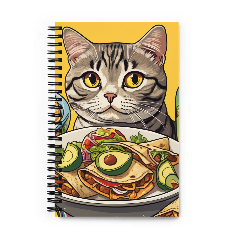 PugMug Custom Tabby Scottish Fold Cat Spiral Notebook