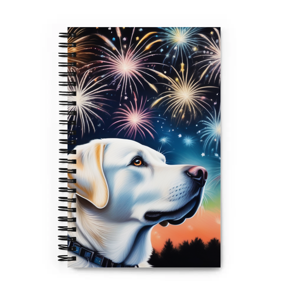 PugMug Custom White Labrador Retriever Spiral Notebook
