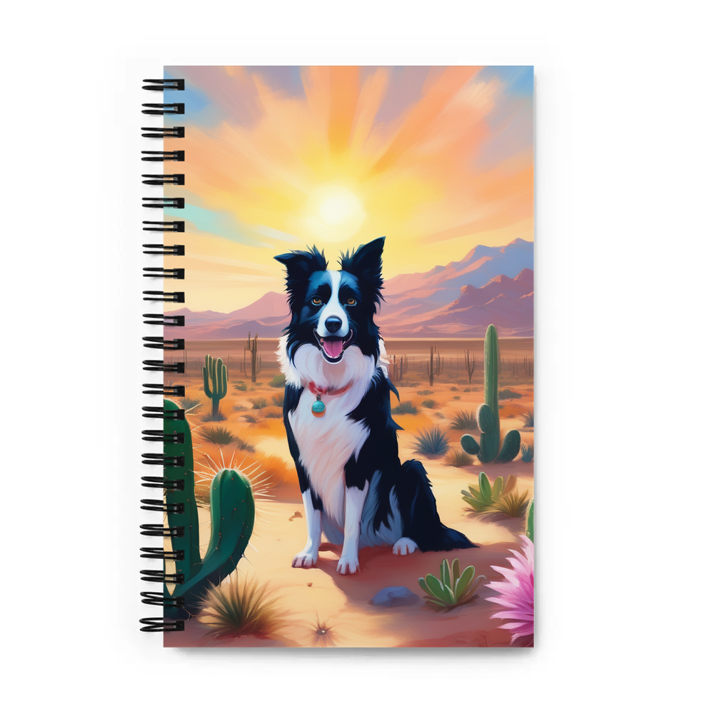 PugMug Custom Border Collie Spiral Notebook