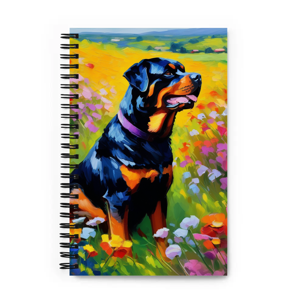 PugMug Custom Rottweiler Spiral Notebook