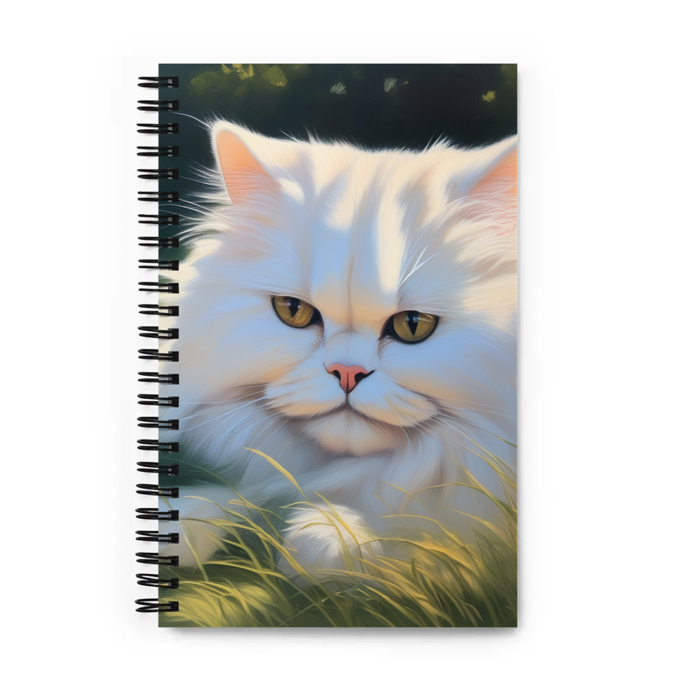 PugMug Custom White Persian Cat Spiral Notebook