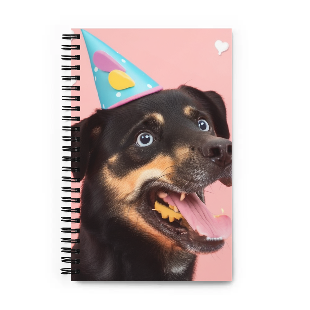 PugMug Custom Blue Spiral Notebook