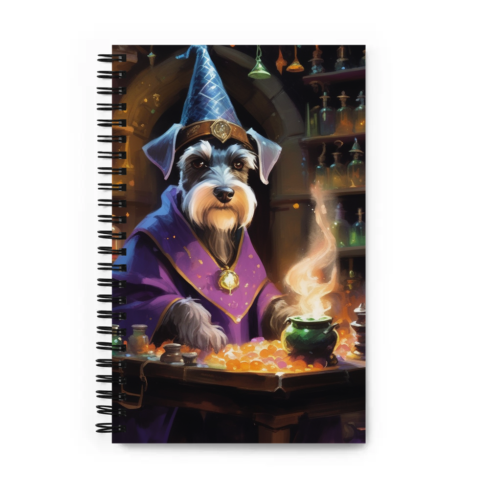 PugMug Custom Miniature Schnauzer Spiral Notebook