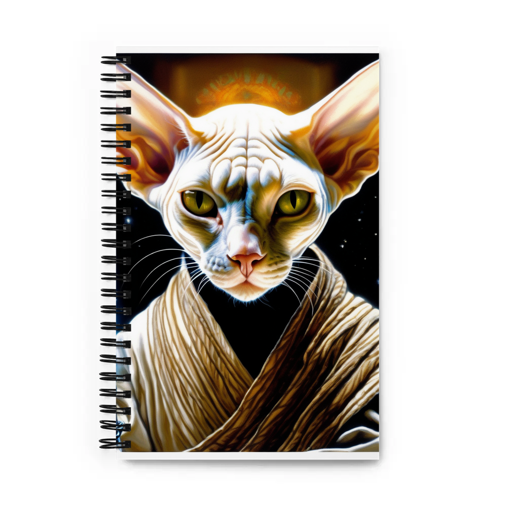 PugMug Custom White Sphynx Cat Spiral Notebook