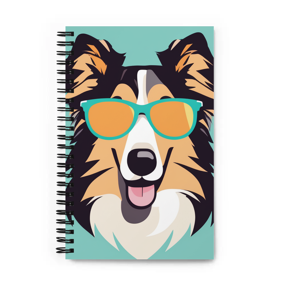 PugMug Custom Collie Spiral Notebook