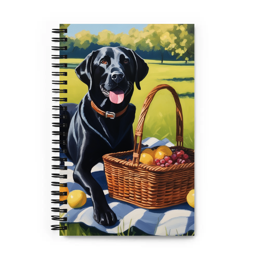 PugMug Custom Black Labrador Retriever Spiral Notebook