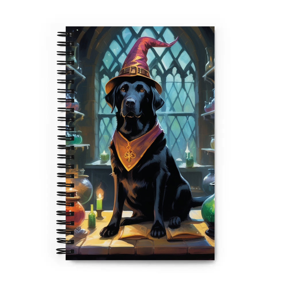 PugMug Custom Black Labrador Retriever Spiral Notebook