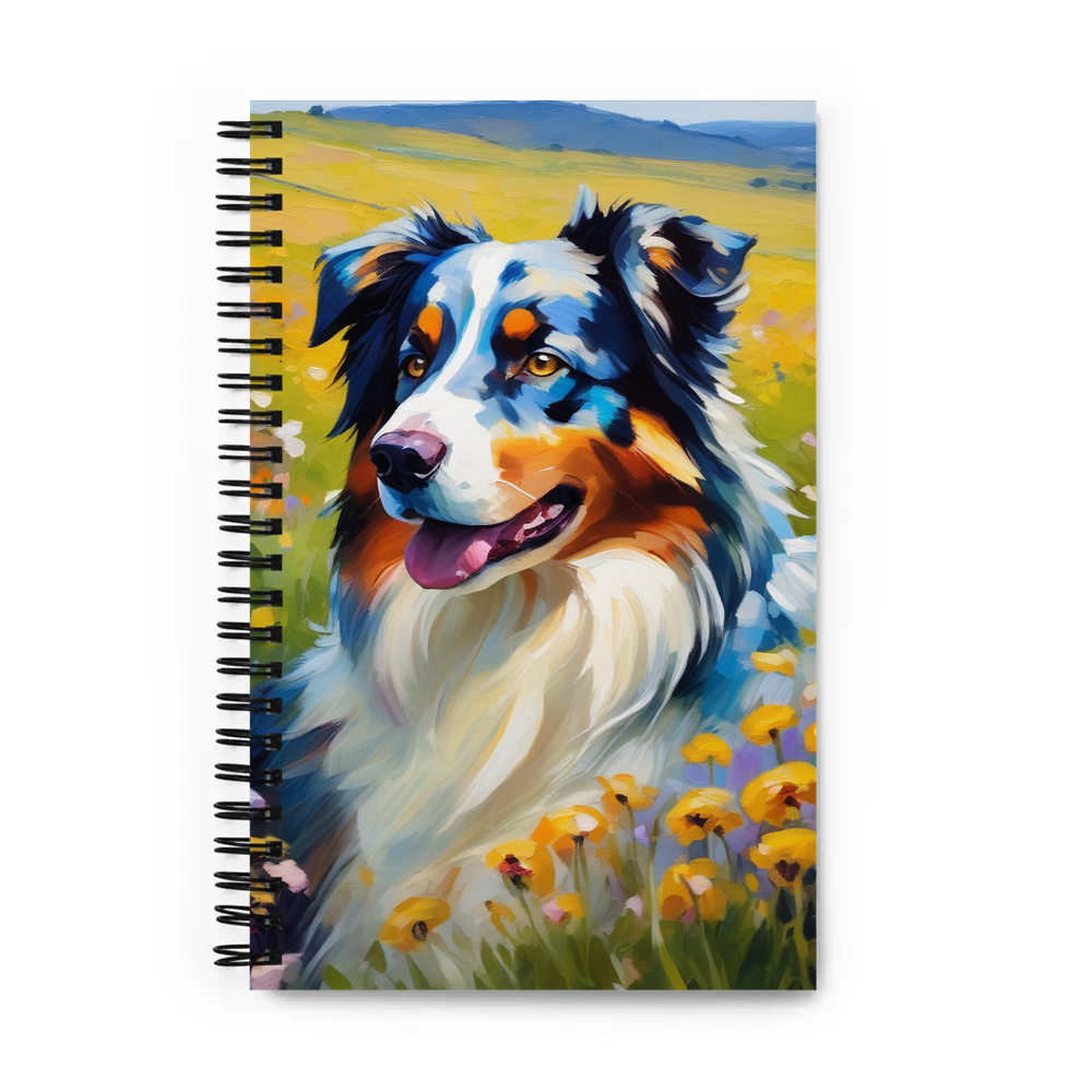 PugMug Custom Australian Shepherd Dog Spiral Notebook