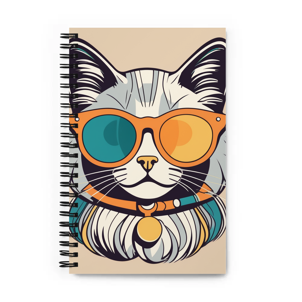 PugMug Custom Tabby Ragdoll Cat Spiral Notebook