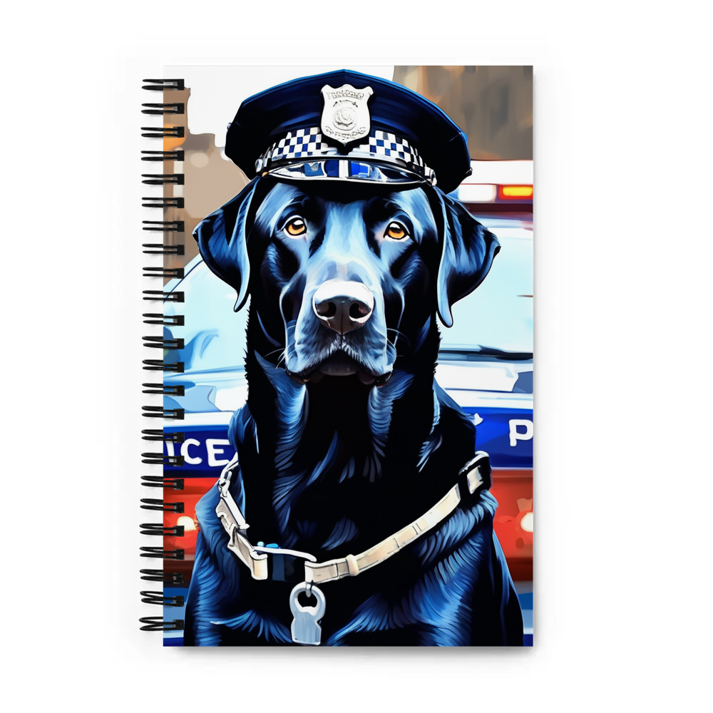 PugMug Custom Black Labrador Retriever Spiral Notebook