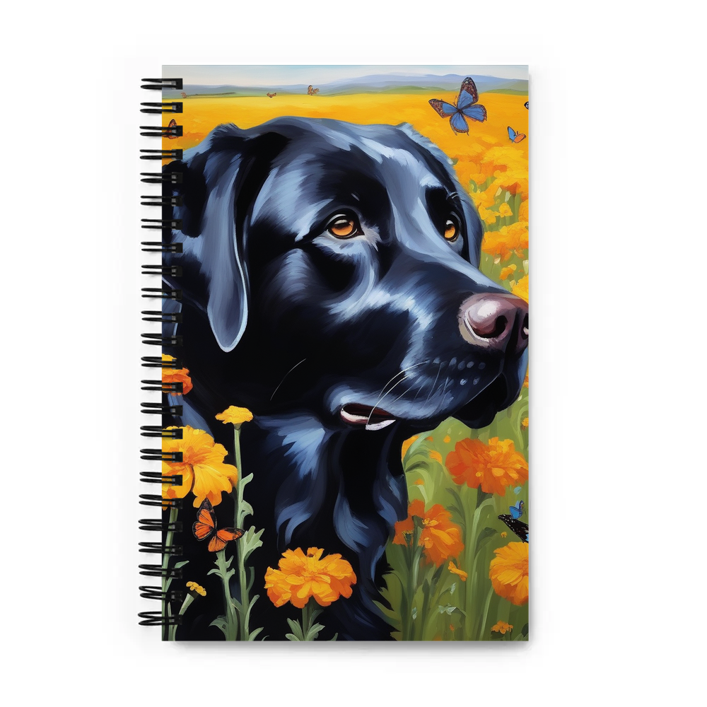 PugMug Custom Black Labrador Retriever Spiral Notebook