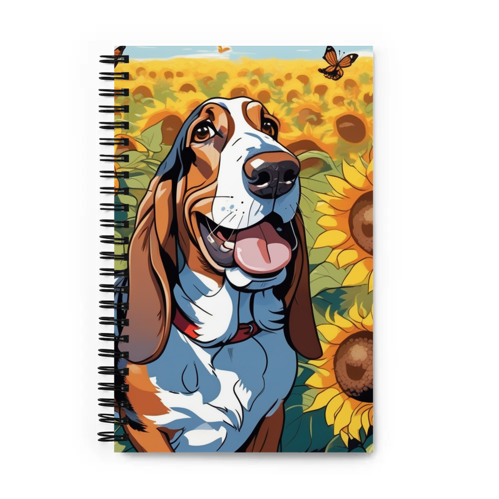 PugMug Custom Basset Hound Spiral Notebook
