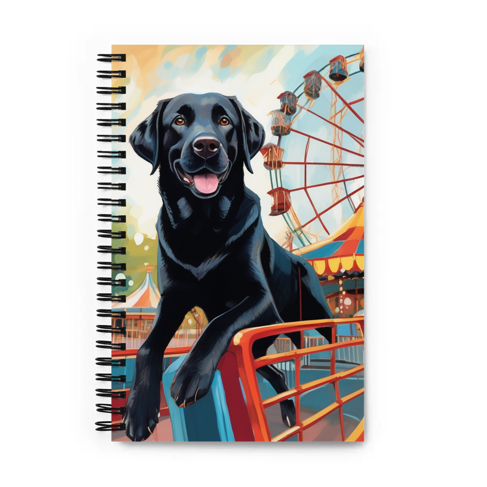 PugMug Custom Black Labrador Retriever Spiral Notebook