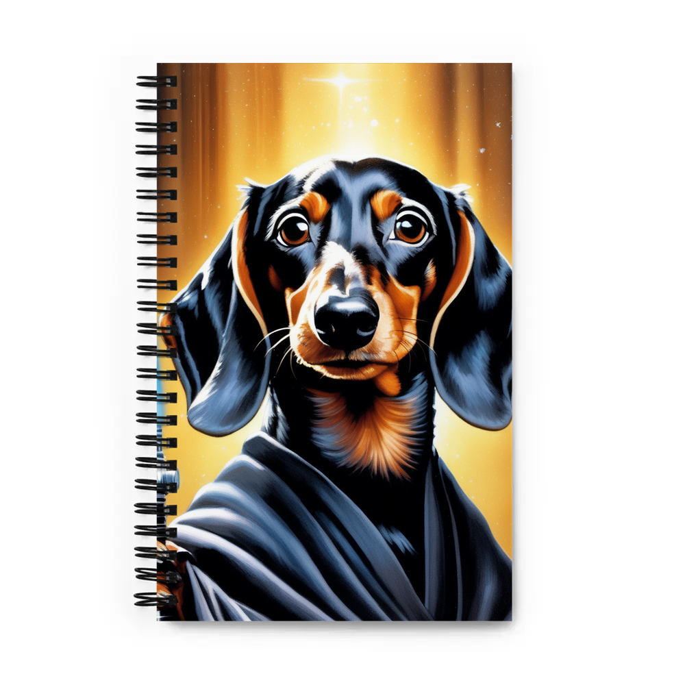 PugMug Custom Black Dachshund Spiral Notebook