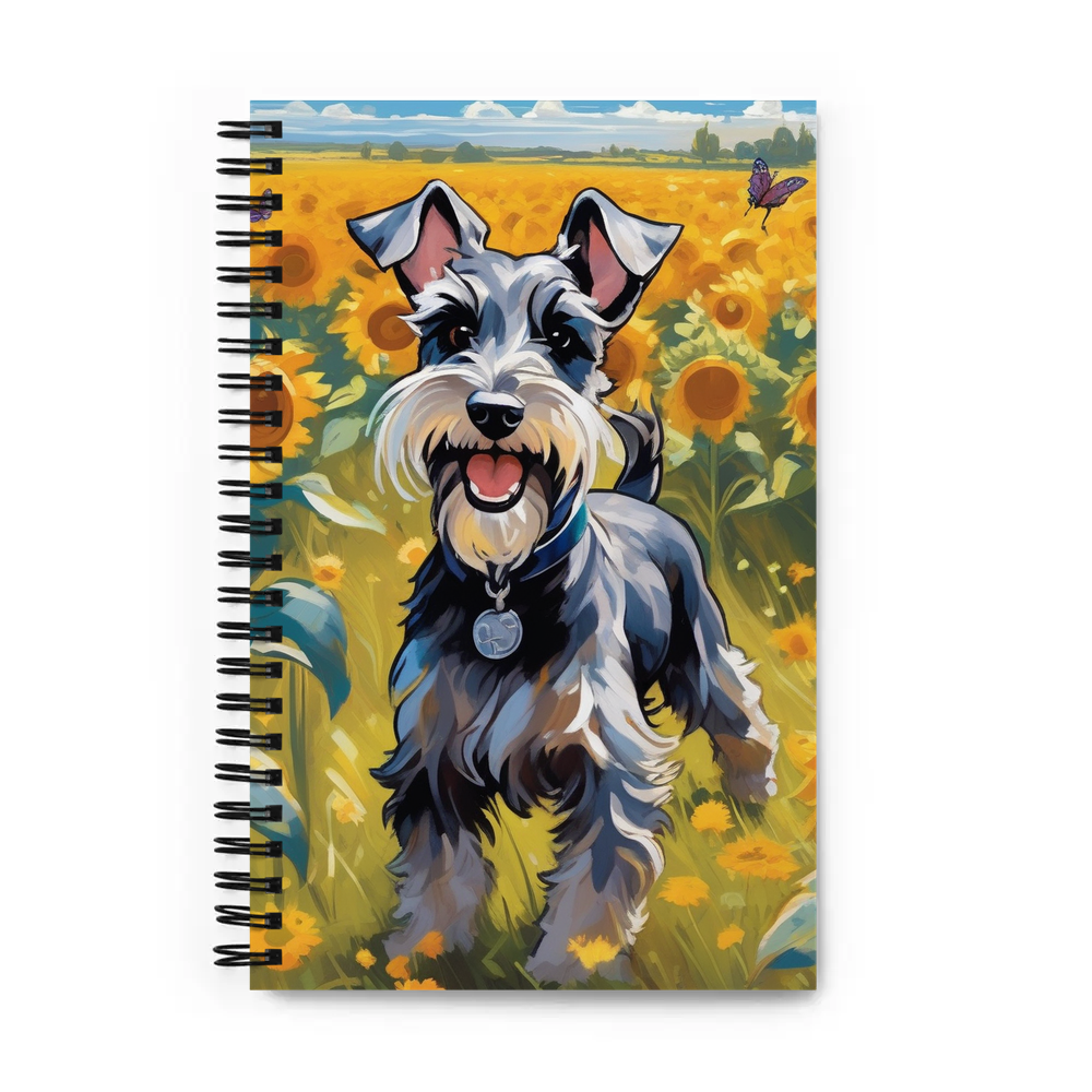 PugMug Custom Miniature Schnauzer Spiral Notebook