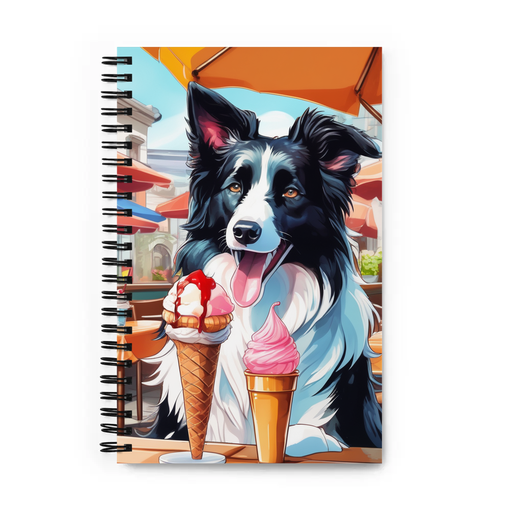 PugMug Custom Border Collie Spiral Notebook