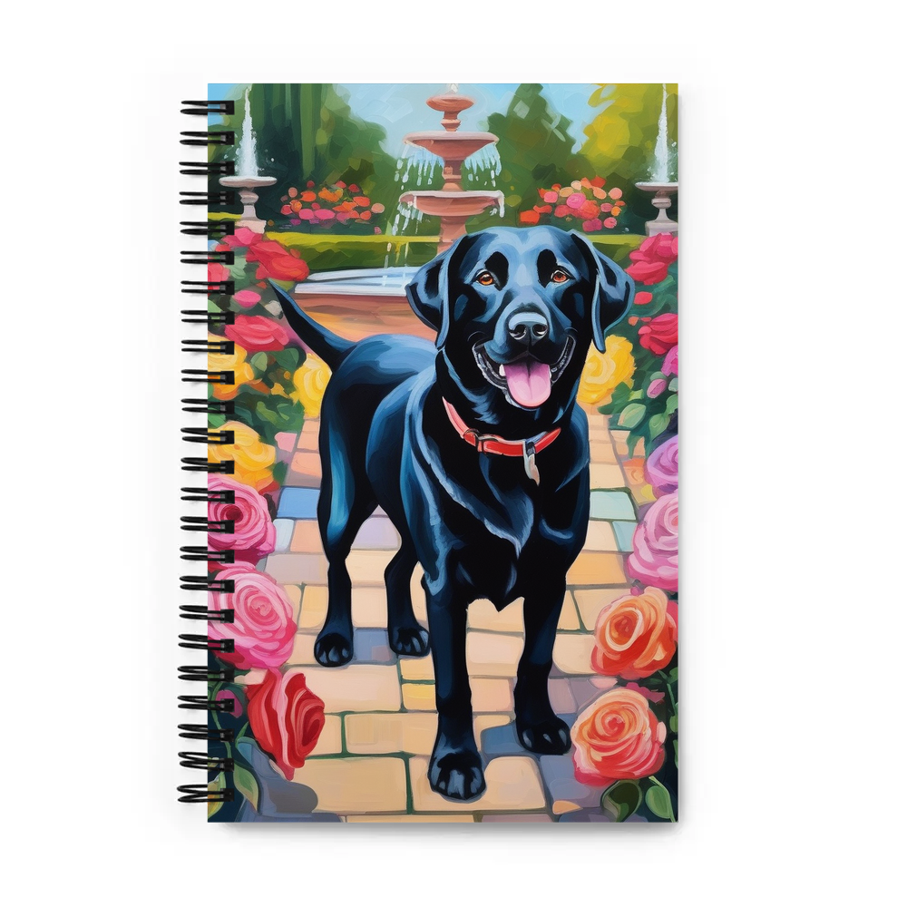 PugMug Custom Black Labrador Retriever Spiral Notebook