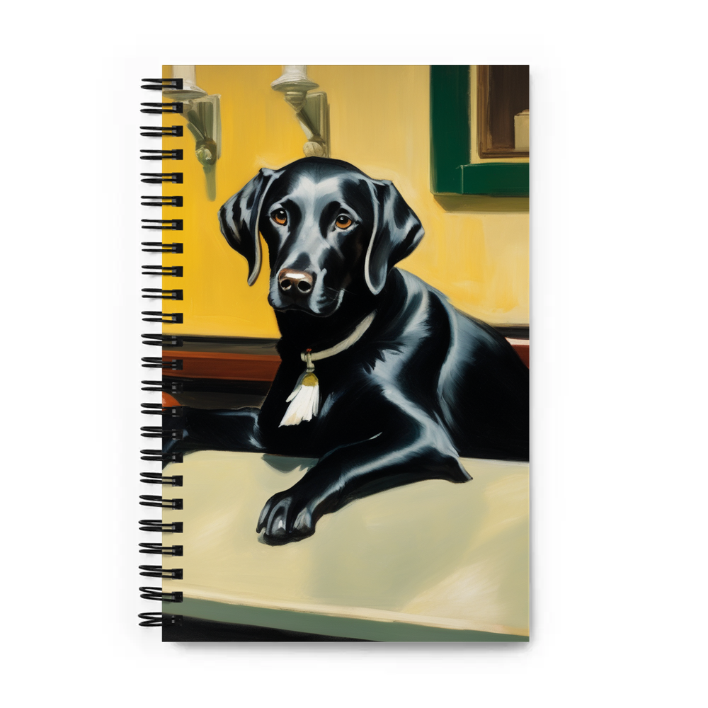 PugMug Custom Black Labrador Retriever Spiral Notebook