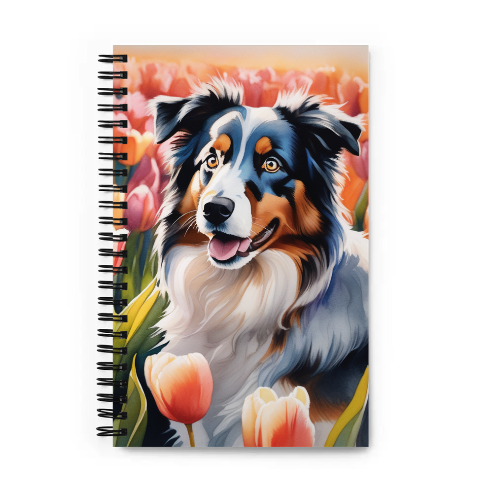 PugMug Custom Australian Shepherd Dog Spiral Notebook