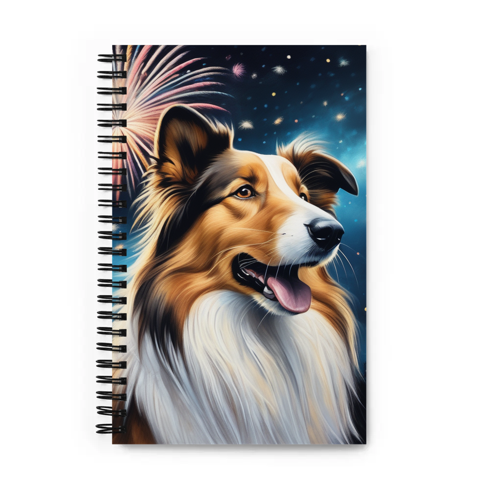 PugMug Custom Collie Spiral Notebook