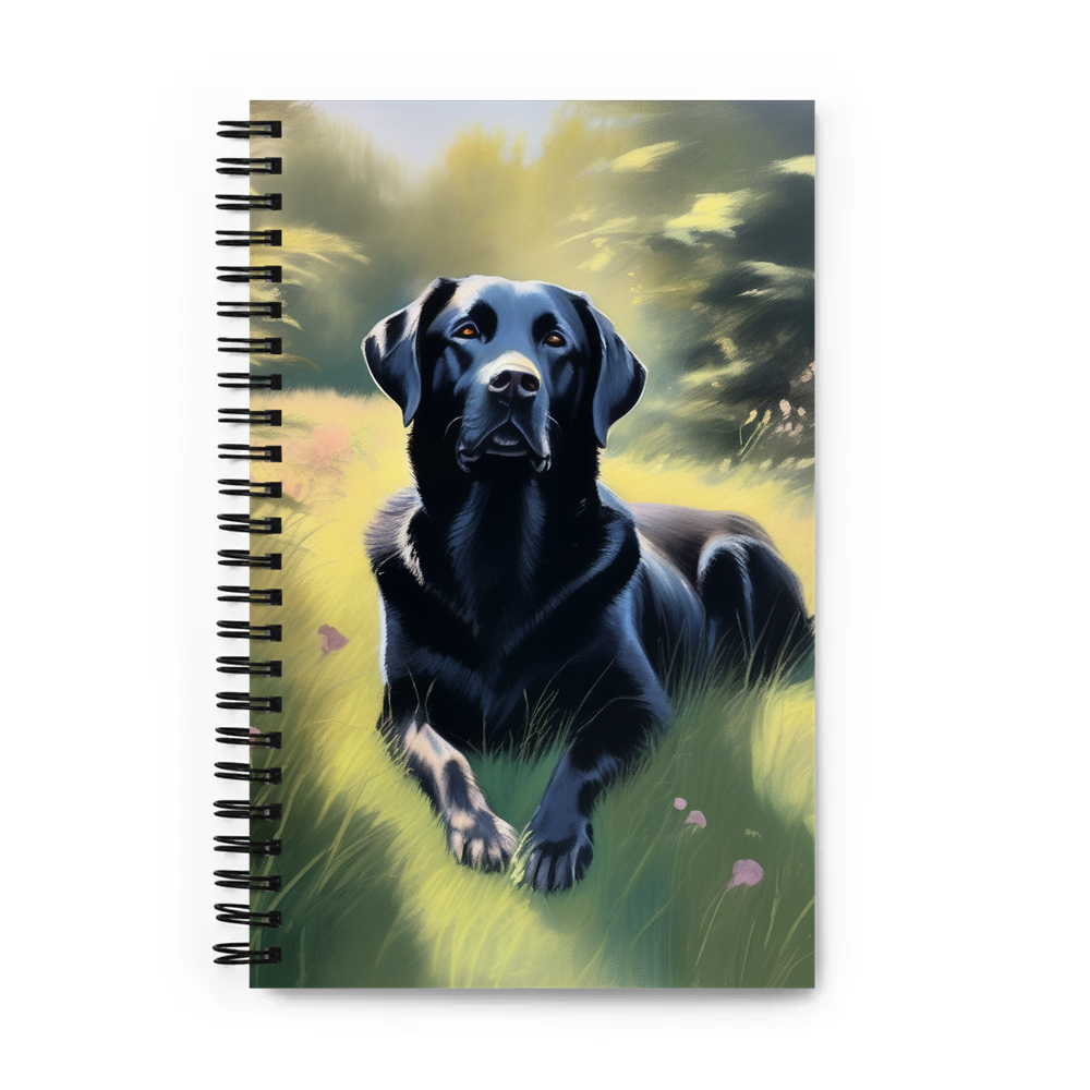 PugMug Custom Black Labrador Retriever Spiral Notebook